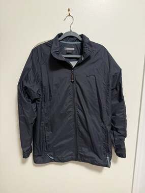 Vintage Y2K Nike Mini Swoosh Essential Full Zip Windbreaker - www.